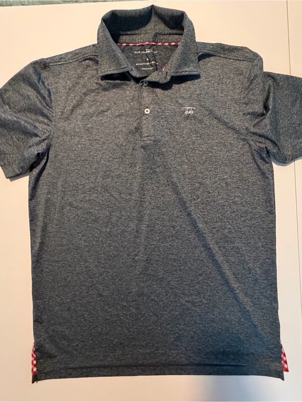Men's Heather Gray Polo Shirt - Performance-Med